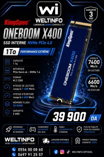 أقراص-صلبة-ssd-kingspec-oneboom-x400-1to-nvme-pcie-40-الجزائر-وسط
