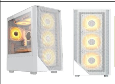 PC GAMING I3 14100F CM B760M SSD 256 RAM 16GB  RX 580 8GB 