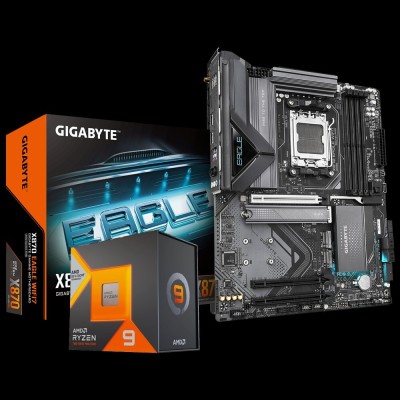 KIT UPGRADE RYZEN 9 7950X3D ATX SOCKET AM5 AMD GIGABYTE X870 EAGLE WIFI7