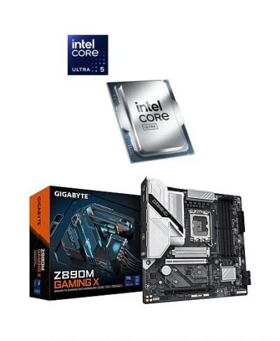 KIT UPGRADE CARTE MERE GIGABYTE Z890M GAMING X  + INTEL ULTRA 5 245K 
