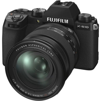 Fujifilm X-S10 hybride vidéo 4K UHD à 60ips - 26.1 Mpix  + Objectif XF16-80mmF4 R OIS WR