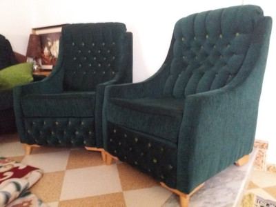 seats-sofas-foteuille-vert-capitonne-2-places-ben-aknoun-alger-algeria