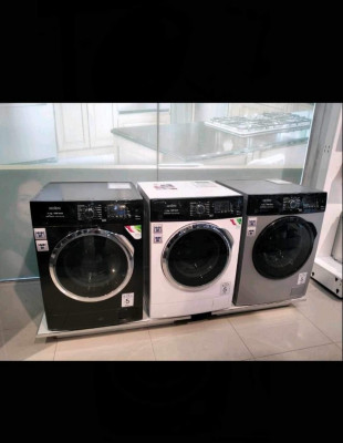 Promo Machine à laver 11Kg Extra (Blanc/noir/gris)54000Da