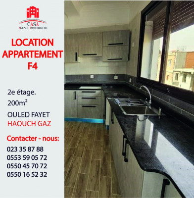 Location Appartement F4 Alger Ouled fayet