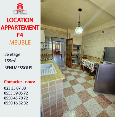 Rent Apartment F4 Alger Beni messous