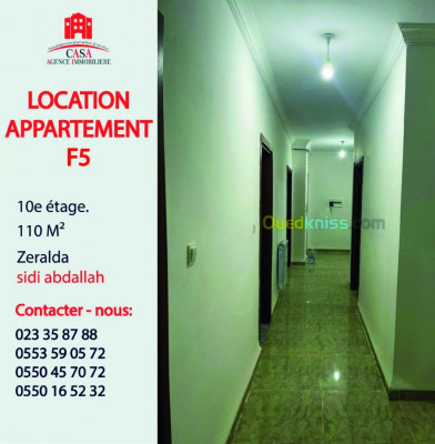 Location Appartement F5 Alger Zeralda
