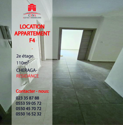 Rent Apartment F4 Alger Cheraga