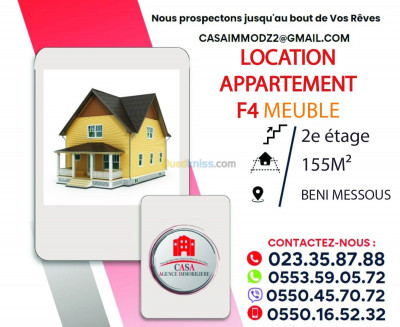 Location Appartement F4 Alger Beni messous
