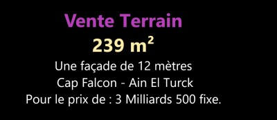 Sell Land Oran Ain el turck