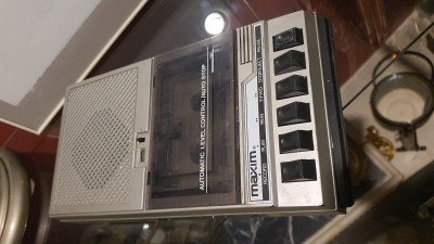 Vintage Magnétophone Maxim cassettes K7  Automatic level control 