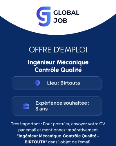 INGENIEUR MECANIIQUE CONTROLE QALITE