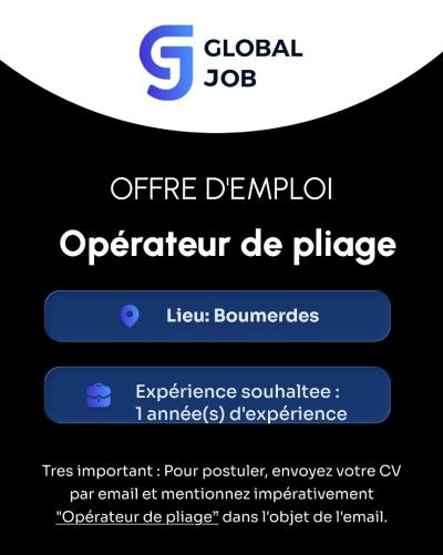 Opérateur de pliage