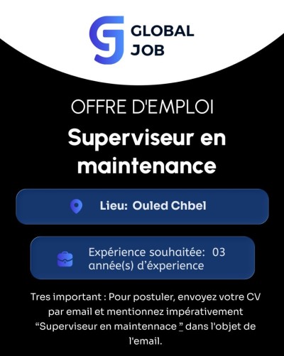 آخر-superviseur-en-maintenance-أولاد-الشبل-الجزائر