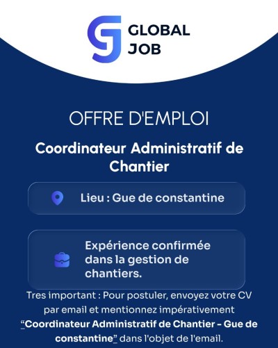 Coordinateur Administratif de Chantier