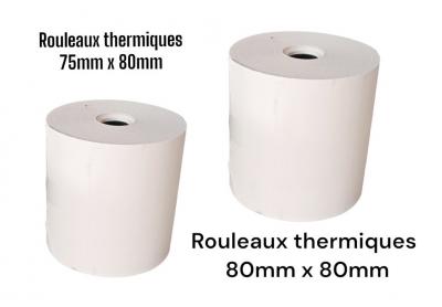 Rouleaux papier Thermique SBA 57 x 30 x 12 (50 rouleaux)