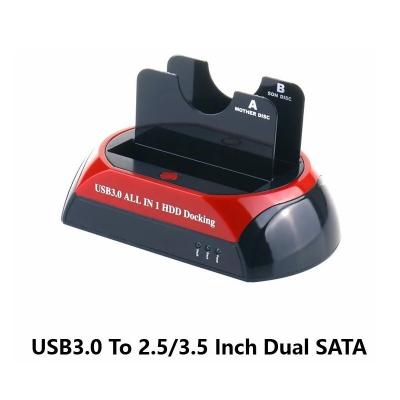 Station d'Accueil Double Disques Durs SATA 2,5" et 3,5" Port USB 3.0 Modèle: 576U3