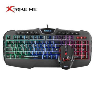 Pack 2 en 1 : Clavier Gaming Multimédia & Souris Gaming USB Filaire MK-880KIT XTRIKE ME