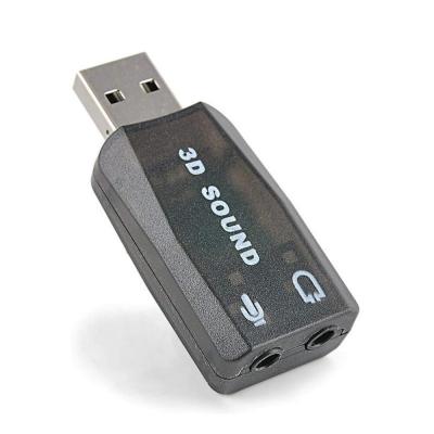 Adaptateur Carte Son USB 3D Sound AC-3 & Virtual 5.1 Stéréo et MIC
