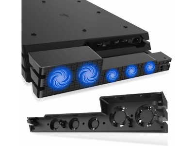 Refroidisseur Intelligent à 5 Ventilateurs Turbo Automatique & Silencieux pour PS-4 Pro TP4-831 DOBE