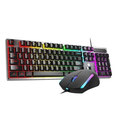 Combo clavier et souris de jeu USB filaire HP KM300F