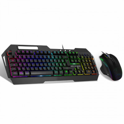 Pack Clavier & Souris Gaming Rgb Pour Pc / Ps4 / Xbox One Elite-Mk30 Spirit Of Gamer