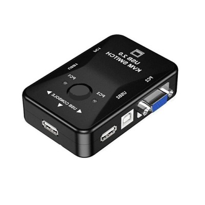 Switch (Commutateur) VGA KVM USB 2 Ports Jusqu'à 1920 x 1440 Compatible Windows & Mac