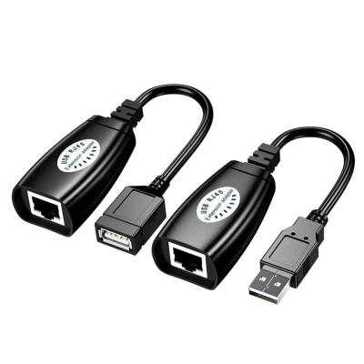 Adaptateur d'Extension de Câble USB 2.0 vers RJ45 LAN Cat5 / Cat6 Jusqu'a 45m 