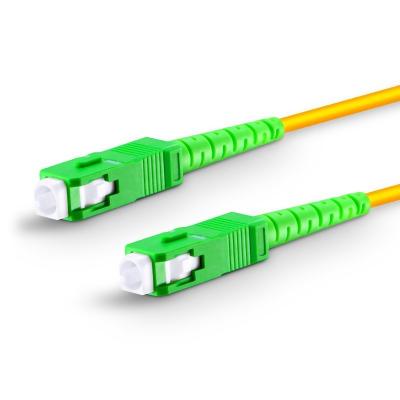 Cable (Jarretière) Fibre Optique SC-APC/SC-APC Simplex Monomode G657A2 3 mm - 1m