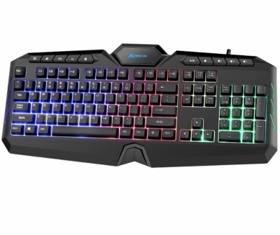 Clavier Gaming Membrane USB Multimédia Anti-Ghosting Rétro-Éclairage RGB QWERTY GK-509 Xtrike Me