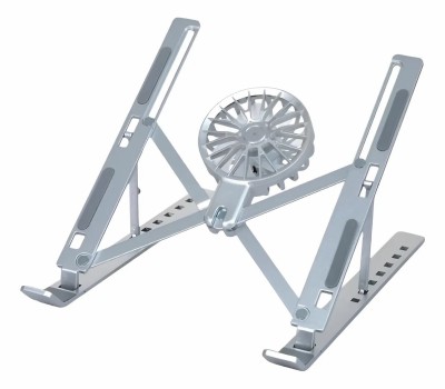 Refroidisseur Laptop & Tablette Réglable en 7 niveaux en d'Aluminium avec Ventilateur Détachable 