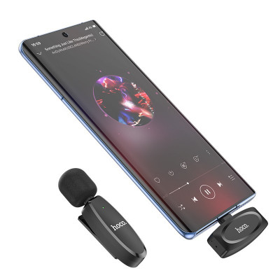 Microphone Cravate USB Type-C Sans Fil Anti-Bruit Diffusion en Direct L15 