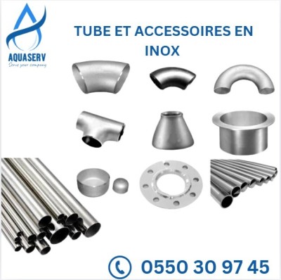 TUBE ET ACCESSOIRES EN INOX 304L / 316L Coudes Raccords Brides Tes Vannes Embouts Robinetterie