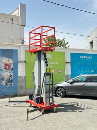 Nacelle élévatrice double-mât en aluminium YBC0.2-10 / YBC0.2-12