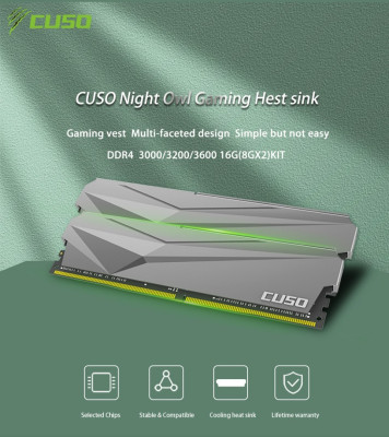 PROMO CUSO RAM DDR4 8GBX2 3200MHz Série Gaming 