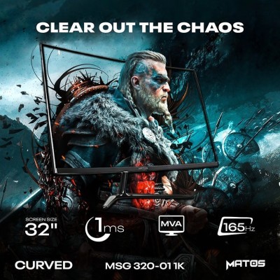 PROMO ECRAN GAMING MATOS MSG 320-01 Curved 165HZ Full HD