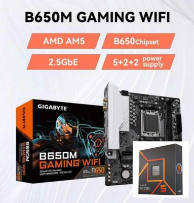 BUNDLE GIGABYTE B650M GAMING WIFI + CPU AMD 7600X