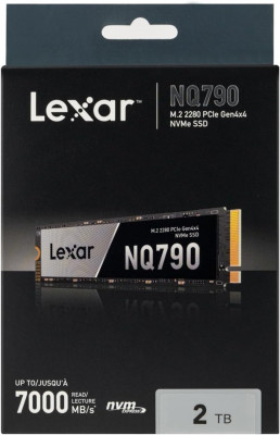 Lexar NQ790 SSD NVMe 2To SSD 2To SSD PCIe 4.0 Gen4x4, Jusqu'à 7000 Mo/s en Lecture, 6000 Mo/s