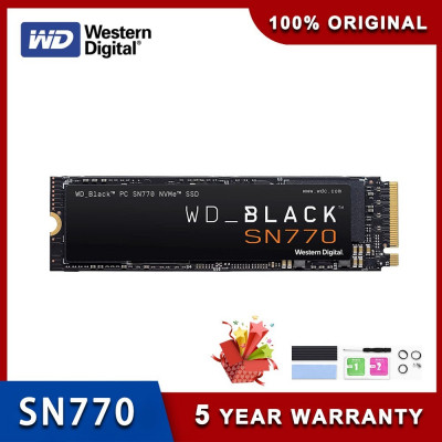 Western Digital SSD M.2 2280 PCIe 4.0 NVMe WD_Black SN770 2To 5150Mbps/4850Mbps POUR PC & PS5 