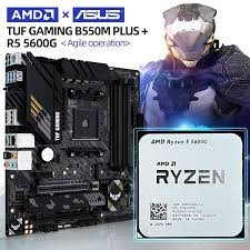 CARTE MERE ASUS TUF GAMING B550M-PLUS + CPU AMD RYZEN 5600/5600G