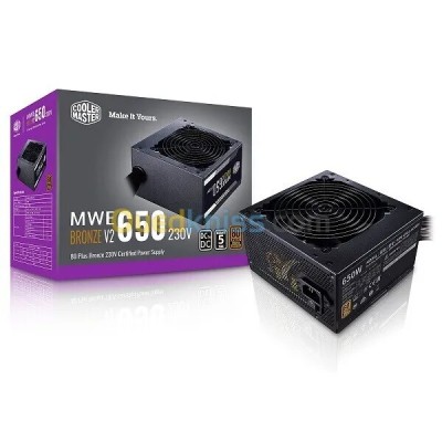 ALIMENTATION COOLER MASTER MWE 650W 80 PLUS BRONZE V2