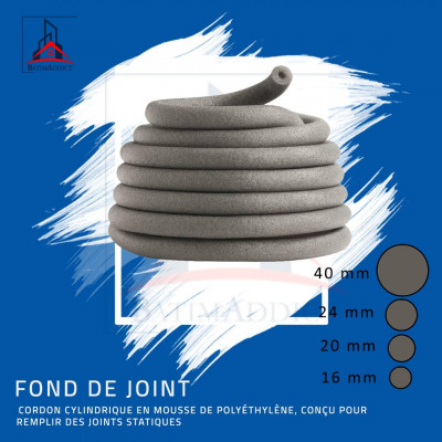 FOND DE JOINT EN POLYPROPYLÈNE - 16-20-24-40mm