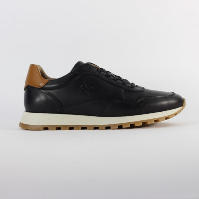 sneakers-la-martina-men-elegant-smooth-leather-lace-up-black-hommes-dely-brahim-alger-algeria