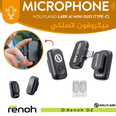 Microphone Sans-Fil HOLLYLAND LARK A1 MINI DUO (TYPE-C)