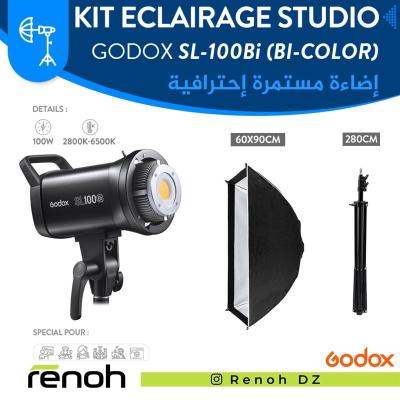 Kit Eclairage Studio GODOX SL100Bi (60x90cm)