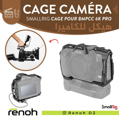 Cage Caméra SMALLRIG FULL CAGE POUR BMPCC 6K PRO 3270