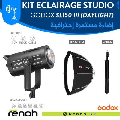 Kit Eclairage Studio GODOX SL150 III (DAYLIGHT) (K2-120cm)