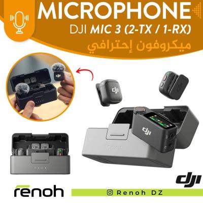 Microphone Sans-Fil DJI MIC 3 (2-TX / 1-RX)
