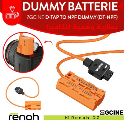 Dummy Batterie ZGCINE D-TAP TO NPF DUMMY BATTERY (DT-NPF)