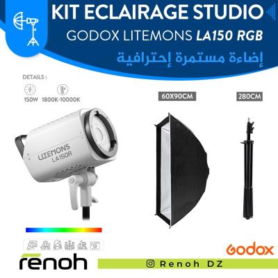 Kit Eclairage Studio GODOX LITEMONS LA150R (60x90cm)