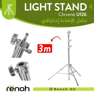 Trépied light stand chromé U126 trés bon qualité